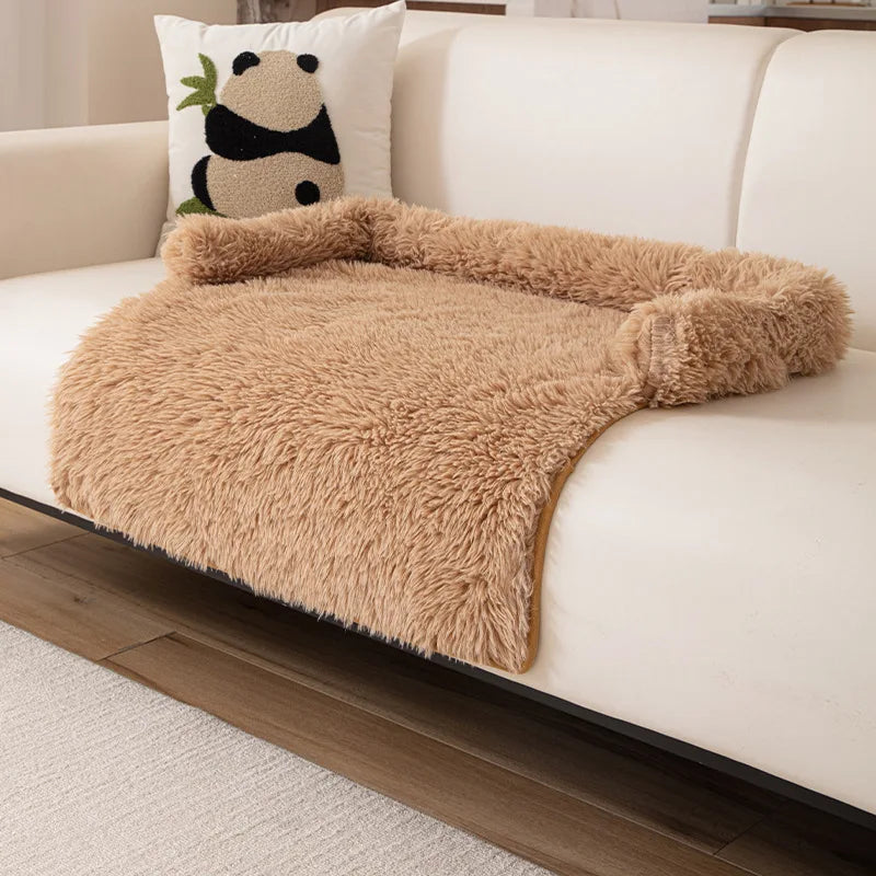 2025 New Style Sofa Pet Pad, Plush Dog Bed, Warm and Anti-slip Pet Sleeping Sofa Pad for Autumn and Winter