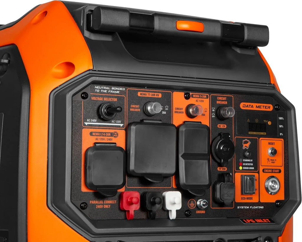 Quiet 6800-Watt Dual Fuel RV-Ready Electric Start Portable Inverter Generator with Fuel Shut Off and CO Watchdog (DF680iX)