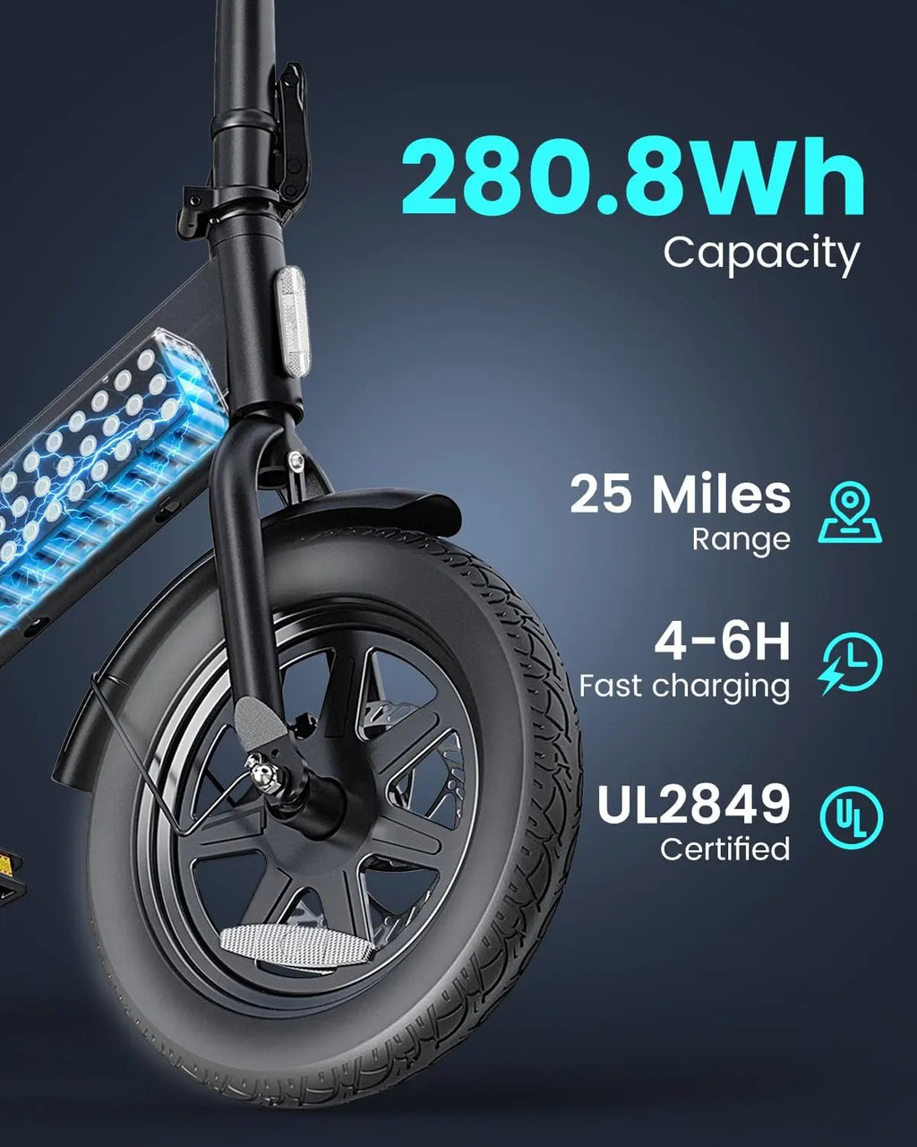 Electric Bike for Adults Teens, Folding Electric Bicycle,Commuter City E-Bike with 350W Motor and 36V 7.8Ah Battery-Hot Sale