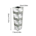 Modern Floor Flower Vase Decorative Crystal Silver Standing Mirrored Flower Vase Floral Arrangement Vase