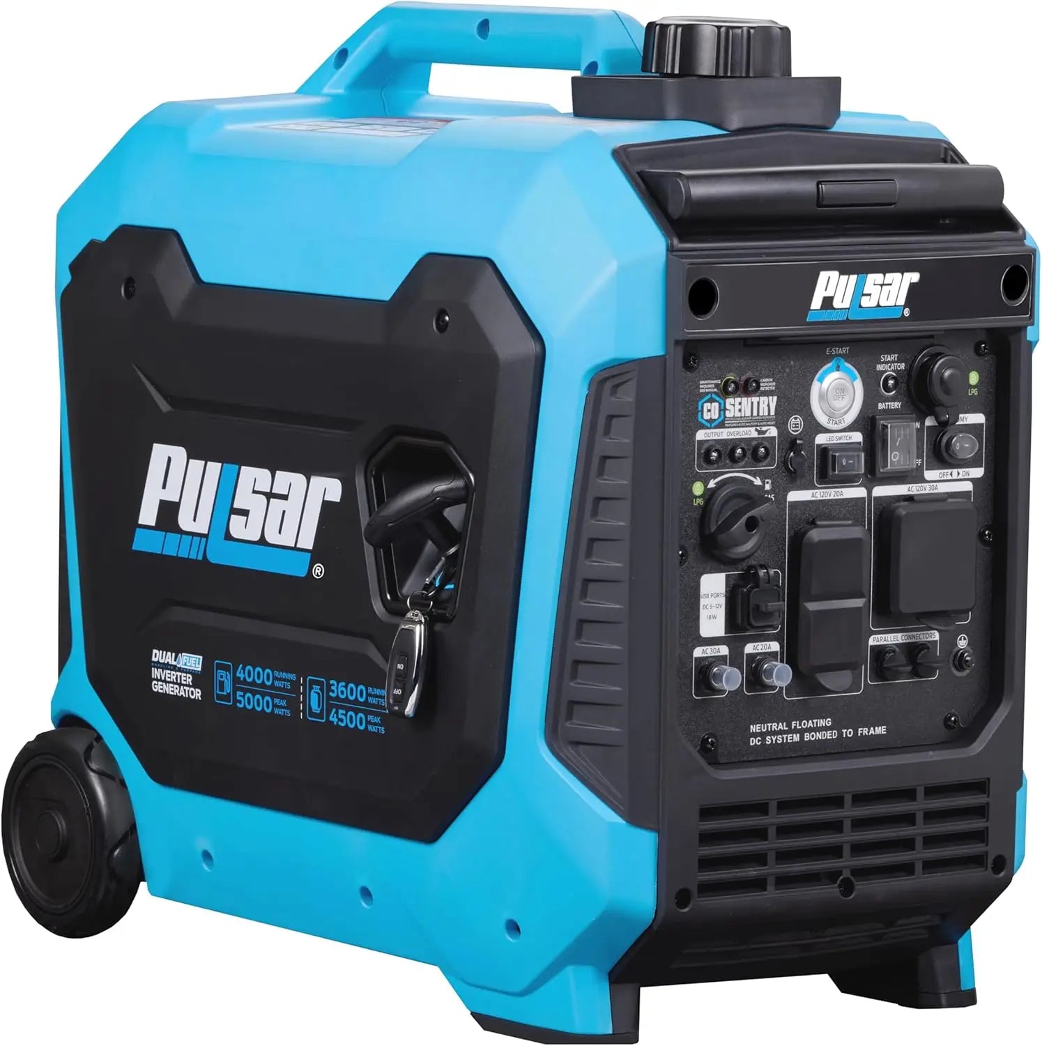 PG5000BiSRCO Dual Fuel 30A RV Ready Portable Inverter Generator with Remote Start