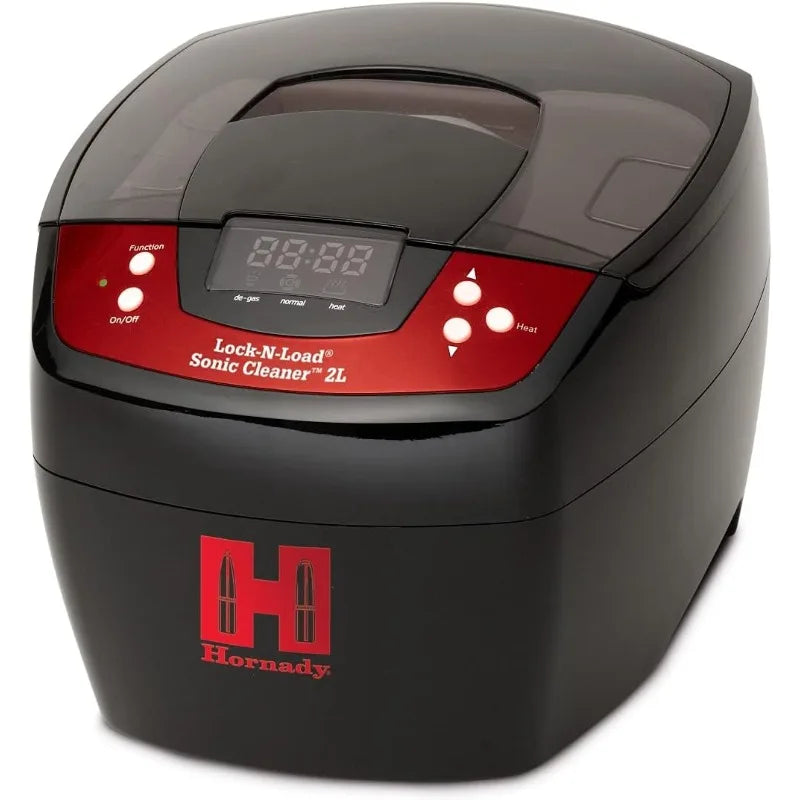 Hornady Lock-N-Load Sonic Cleaner 2L,110V,043320, Premium Way to Clean Gun Parts & Bullet Casings, 80W Heated Ultrasonic Cleaner