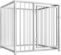Very /Dog Kennel Tough Steel Silver, Outdoor Cage For Dogs, Houses Small Animals, Playpen Enclosure, Kennels For Outside, Pet Fe