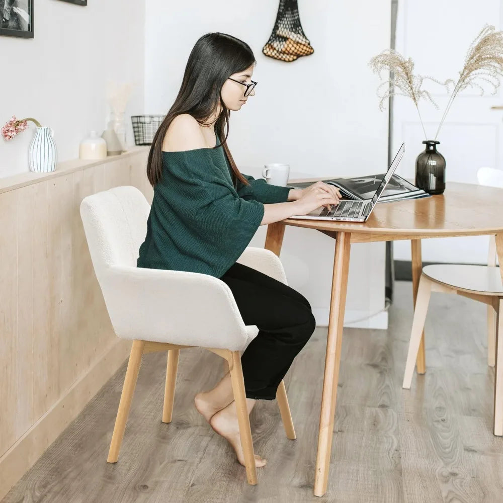 Mid-Century Modern Dining Chairs: Comfortable Set Options for 2, 4, and 6 - Perfect for Kitchen, Dining, Living Rooms, and Bedro