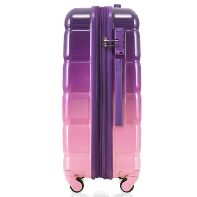 With USB Port, Airline Certified Carry-on Luggage With Cup Holder, ABS,PC Hard Shell Luggage With Spinner Wheels