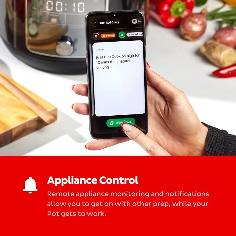 Instant Pot Pro Plus Wi-Fi Smart 10-in-1, Pressure Cooker, Slow Cooker, Rice Cooker, Steamer, Sauté Pan, Yogurt Maker, Warmer