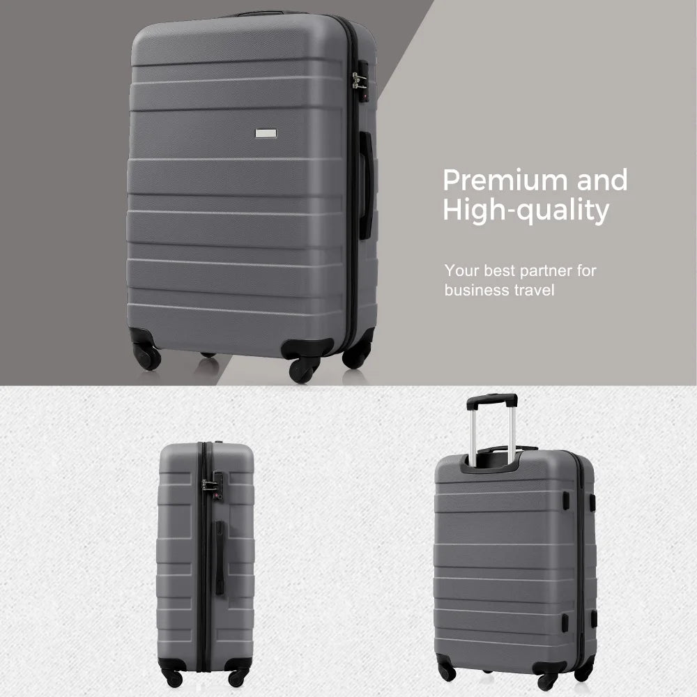 3pcs 20/24/28 Inch Luggage Set Hardshell Spinner Wheels TSA Lock Travel Suitcase Rolling Luggage Durable Spinner Trolley Luggage