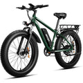 for Adults Peak 1500W Electric Bicycle 48V 15AH (720WH) Battery Electric Bike 26" Fat Tire Mountain 28mph 7 S
