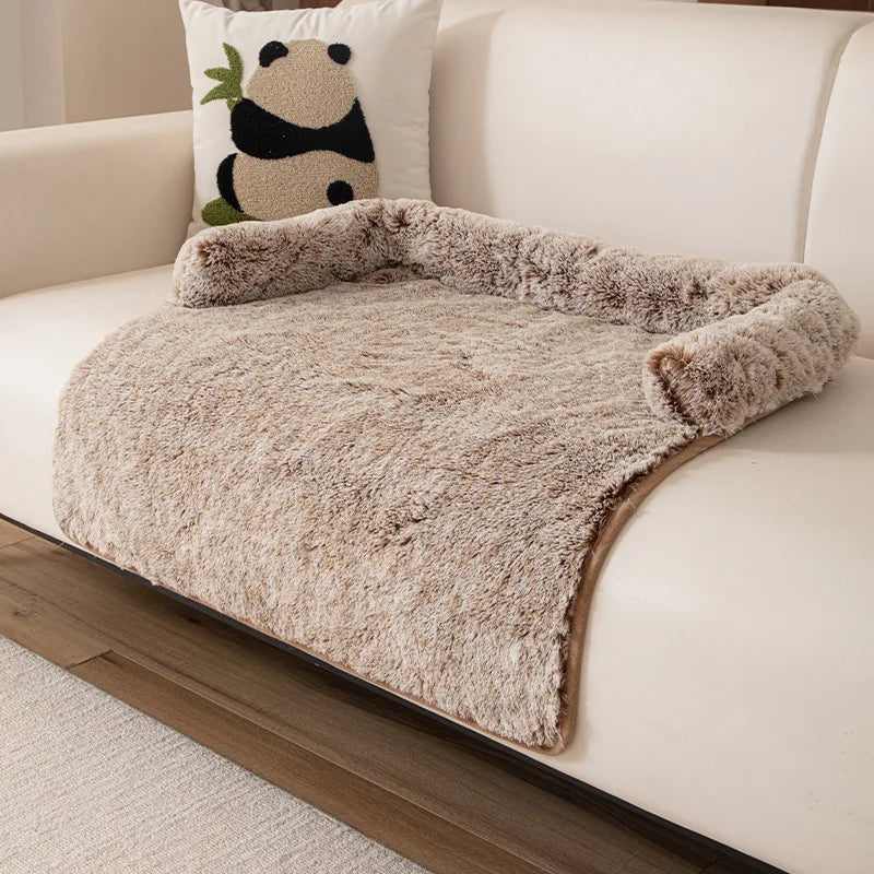 2025 New Style Sofa Pet Pad, Plush Dog Bed, Warm and Anti-slip Pet Sleeping Sofa Pad for Autumn and Winter