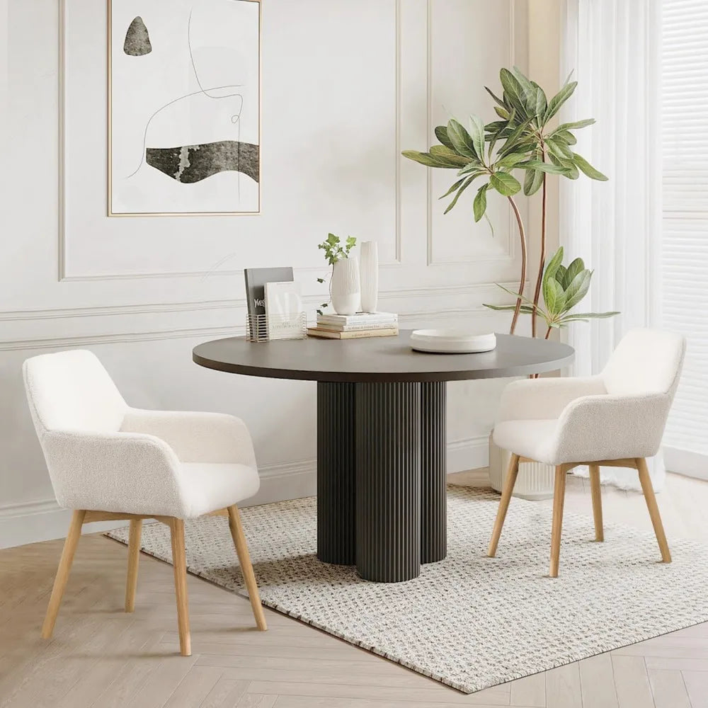 Mid-Century Modern Dining Chairs: Comfortable Set Options for 2, 4, and 6 - Perfect for Kitchen, Dining, Living Rooms, and Bedro