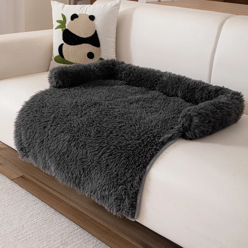 2025 New Style Sofa Pet Pad, Plush Dog Bed, Warm and Anti-slip Pet Sleeping Sofa Pad for Autumn and Winter