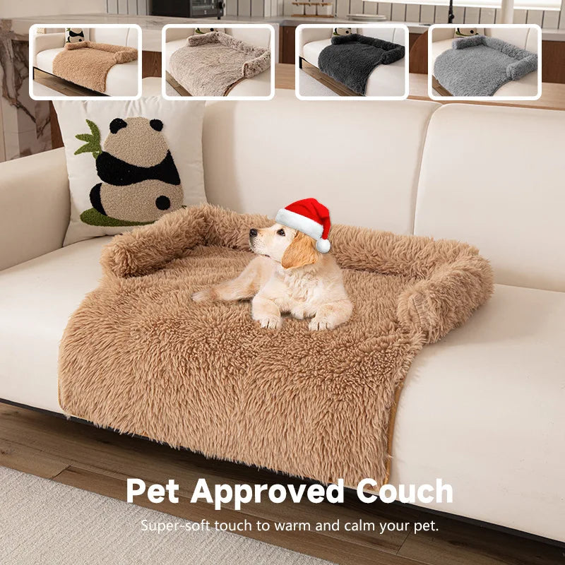 2025 New Style Sofa Pet Pad, Plush Dog Bed, Warm and Anti-slip Pet Sleeping Sofa Pad for Autumn and Winter